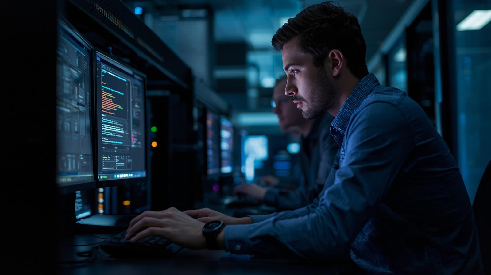 IT professional monitoring infrastructure dashboards � Cima Tech Services proactive support in Tampa Bay